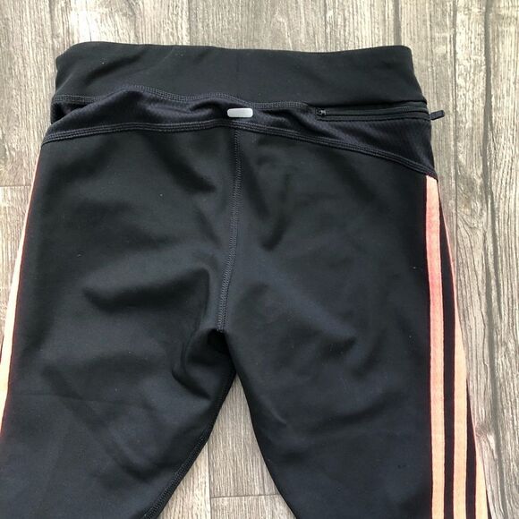 2/$30 ADIDAS Response Coral 3 Stripe Legging Capri - Picture 7 of 10